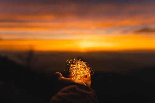 Twilight Sunset Evening Light Mountain — Stock Photo, Image