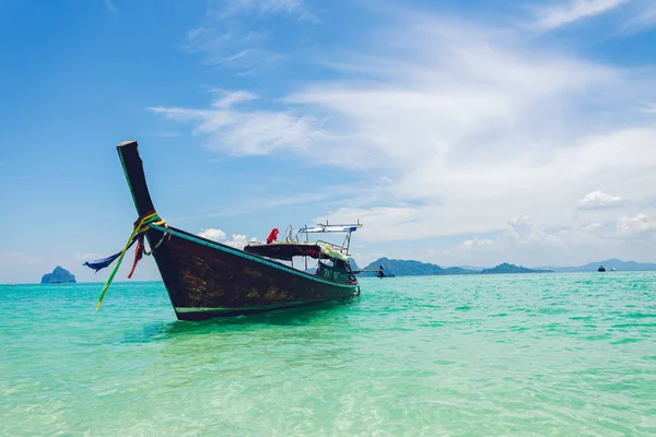 Resa Till Havet Och Med Långsvansbåt Thailand — Stockfoto