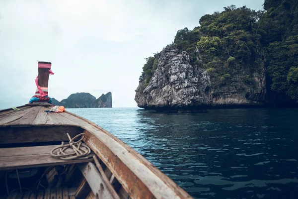 Călătoriți Insulă Barcă Lungă Până Phiphi — Fotografie, imagine de stoc