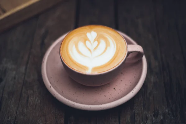 Kopi Latte Panas Cangkir — Stok Foto