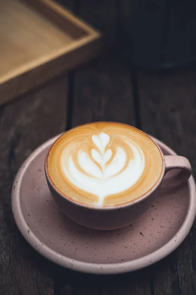 Café Com Leite Quente Xícara — Fotografia de Stock