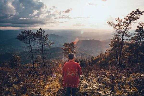 Sunset Mountain View Evening — Stock Photo, Image