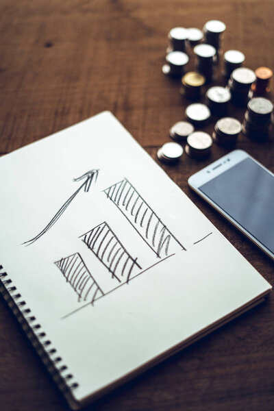 Business Money Growth Working Project Business Growth — Stock Photo, Image