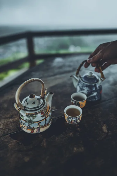Чай Чашку Чая Китайский Горячий Напиток — стоковое фото