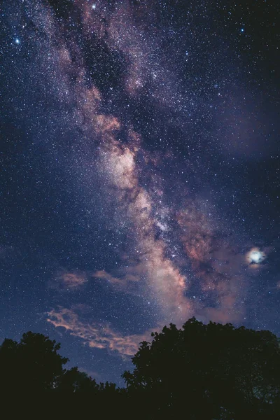 Lattea Stelle Notte — Foto Stock