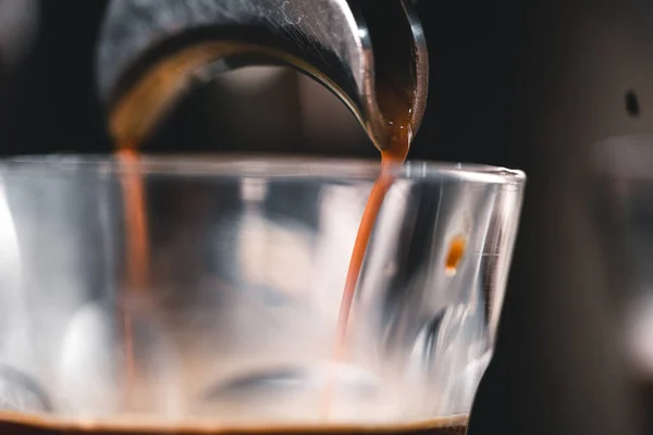 Hacer Café Máquina Casa Café Una Taza Máquina — Foto de Stock