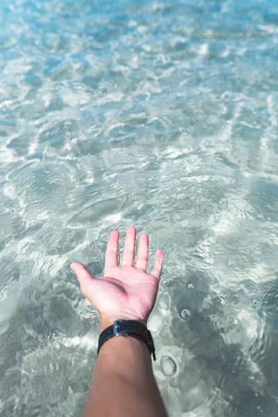 Klares Wasser Auf Der Insel Strahlend Blaues Meer — Stockfoto