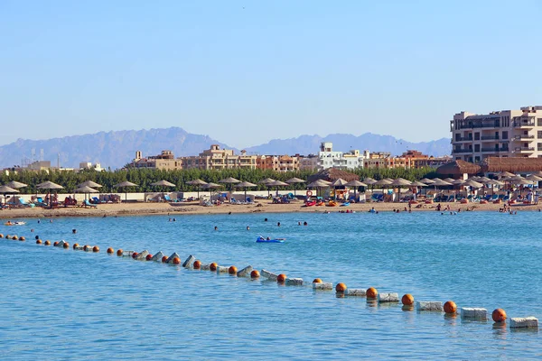 Panorama Con Vista Sugli Hotel Resort Hurghada Vista Hurghada Turistico — Foto Stock