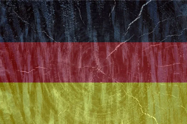 German Flag Wooden Surface German Flag Textured Background National Flag — Stock Photo, Image