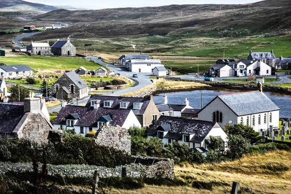 Shetland Island Scotland Setembro 2017 Bela Vista Ilha Nas Muralhas — Fotografia de Stock