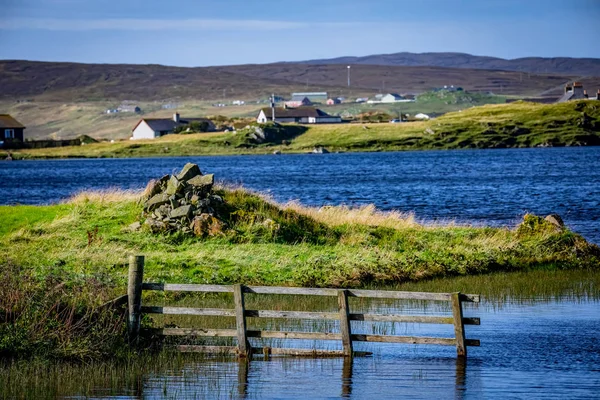 Scozia Isole Shetland Bella Vista Sull Isola — Foto Stock