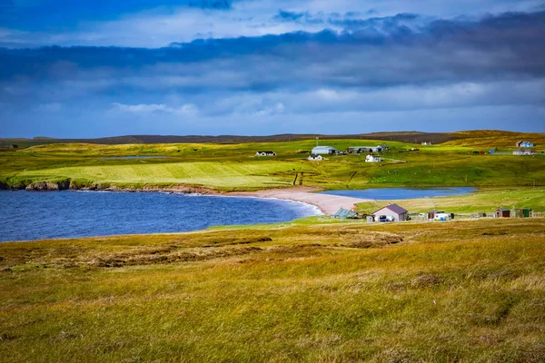 Skoçya Shetland Adaları Güzel Görünüm Adası — Stok fotoğraf