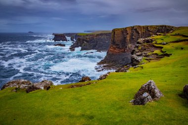İskoçya, Shetland Adaları, güzel görünüm Adası