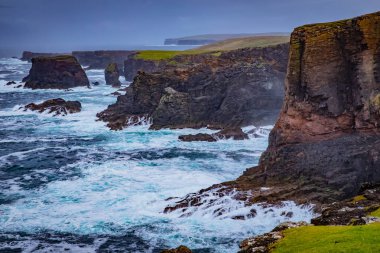İskoçya, Shetland Adaları, güzel görünüm Adası