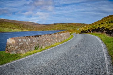 İskoçya, Shetland Adaları, güzel görünüm yolu ile adanın