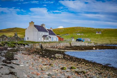 Scotland, Shetland Islands, Beautiful view of island clipart