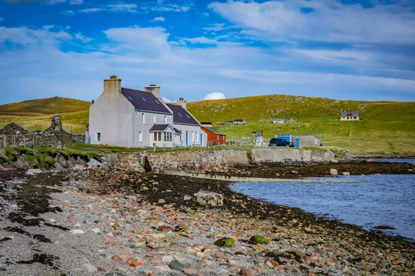 Skottland Shetlandsöarna Vacker Utsikt Över — Stockfoto