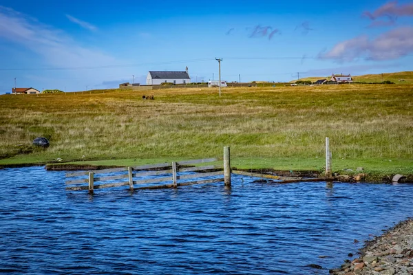 Schotland Shetlandeilanden Mooi Vergezicht Van Eiland — Stockfoto