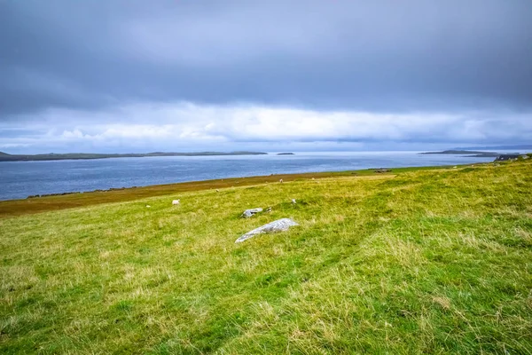 Schotland Shetlandeilanden Mooi Vergezicht Van Eiland — Stockfoto