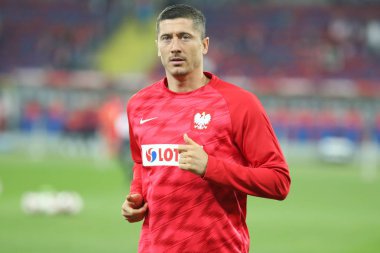Chorzow, Polonya - 11 Ekim 2018: Uefa Milletler Ligi 2019: Polonya - Portekiz o/p Robert Lewandowski