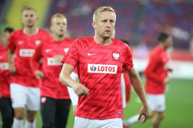 Chorzow, Polonya - 11 Ekim 2018: Uefa Milletler Ligi 2019: Polonya - Portekiz o/p Kamil Glik