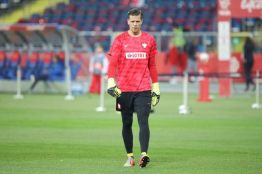 Chorzow, Polonya - 14 Ekim 2018: Uefa Milletler Ligi 2019: Polonya - İtalya o/p Wojciech Szczesny