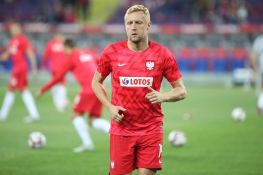 Chorzow, Polonya - 14 Ekim 2018: Uefa Milletler Ligi 2019: Polonya - İtalya o/p Kamil Glik