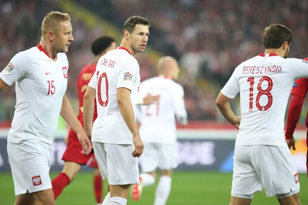 Chorzow Poland October 2018 Uefa Nations League 2019 Poland Portugal — стоковое фото