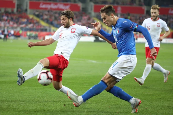 Chorzow Polen Oktober 2018 Uefa Naties League 2019 Polen Italië — Stockfoto