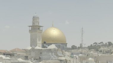 Kubbe kaya 4k mount eski şehir Kudüs Tapınağı zorlanmak mı