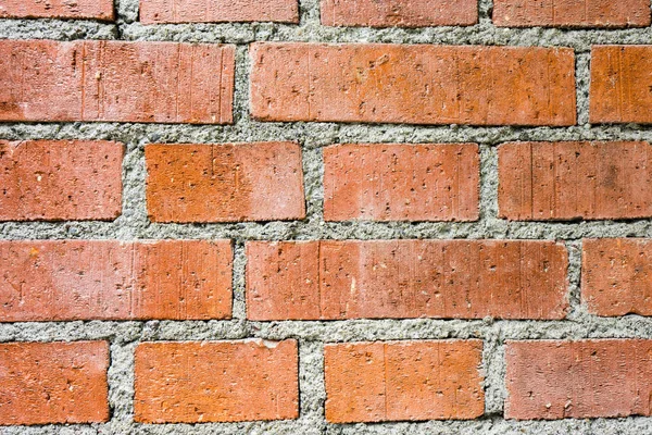 Brick Wall Structure Orange Grey Lines — Stock Photo, Image