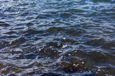 mavi su doku Gölü arka plan yapısı için dalgaların