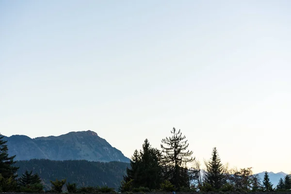 En popüler turizm hedef Lucerne yakın buergenstock dağ peyzaj — Stok fotoğraf