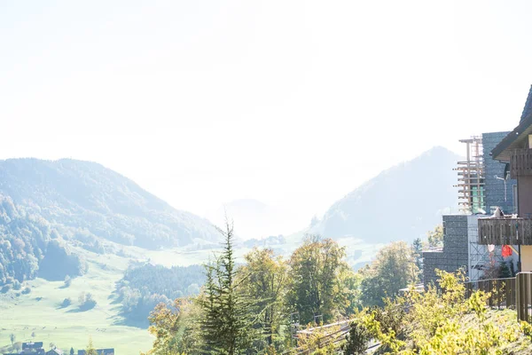 Dağ manzarası, lucerne İsviçre Turizm yakınındaki buergenstock — Stok fotoğraf