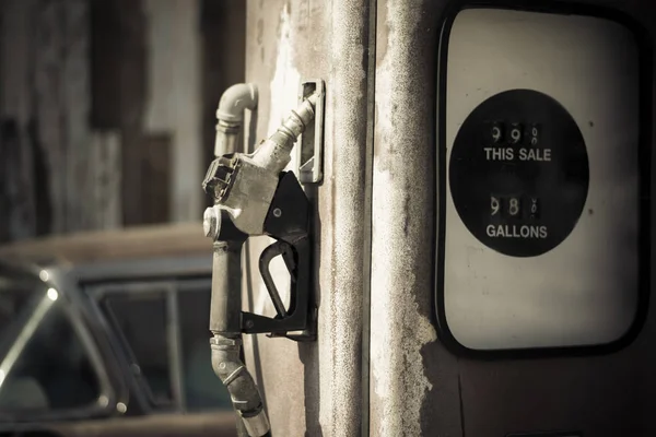 Focus Gas Pump Nozzle Petrol Pump — Stock Photo, Image