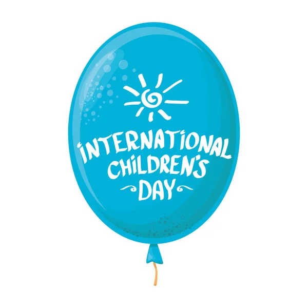 1 junio Antecedentes Día Internacional de los Niños. Tarjeta de felicitación feliz día de los niños. cartel del día de niños — Vector de stock