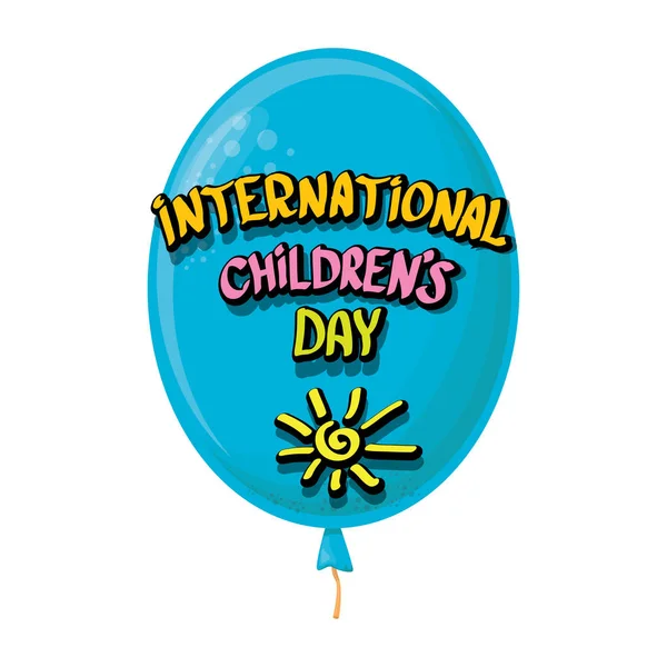 1 juni internationaler kindertag hintergrund. Glückliche Glückwunschkarte zum Kindertag. Plakat zum Kindertag — Stockvektor