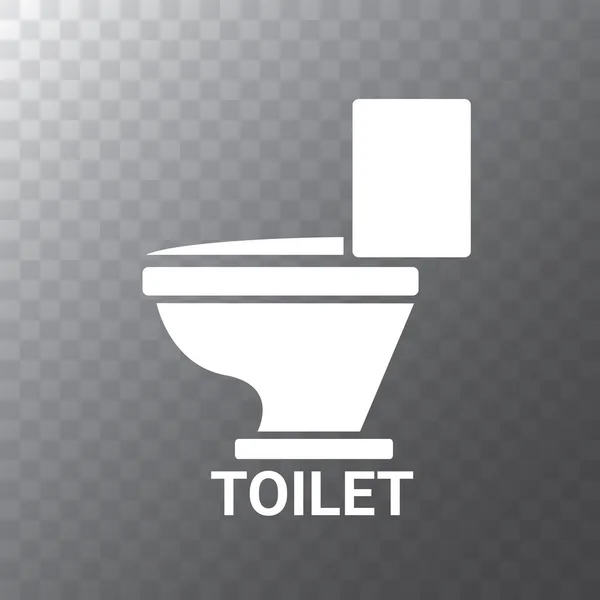 Vector τουαλέτα σύμβολο. σημάδι τουαλέτα ή τουαλέτα μπολ απομονώνονται σε διαφανές φόντο — Διανυσματικό Αρχείο
