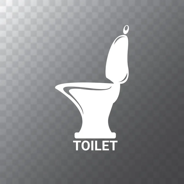 Vetor símbolo de toalete. toalete ou vaso sanitário isolado em fundo transparente — Vetor de Stock