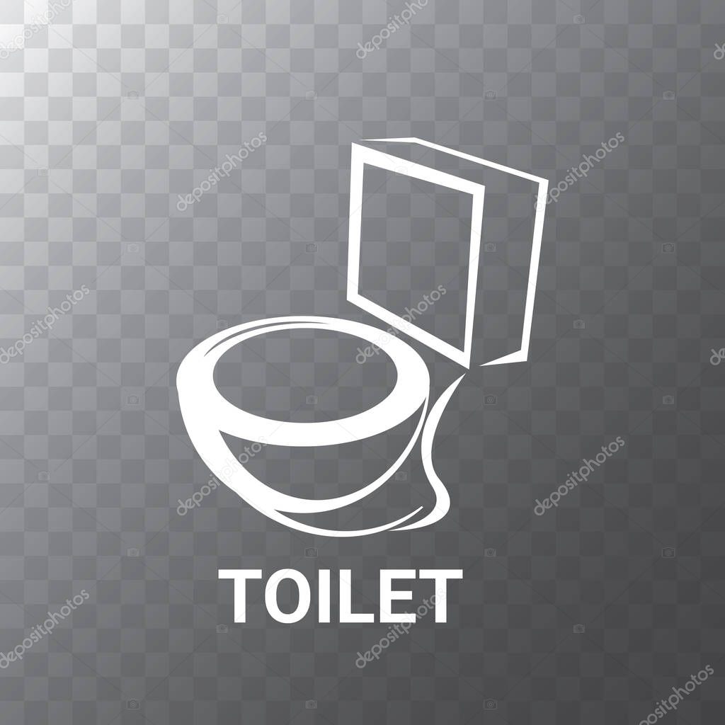 Vector Toilet symbol. toilet sign. toilet bowlvector Toilet symbol. toilet sign or bowl isolated on transparent background.