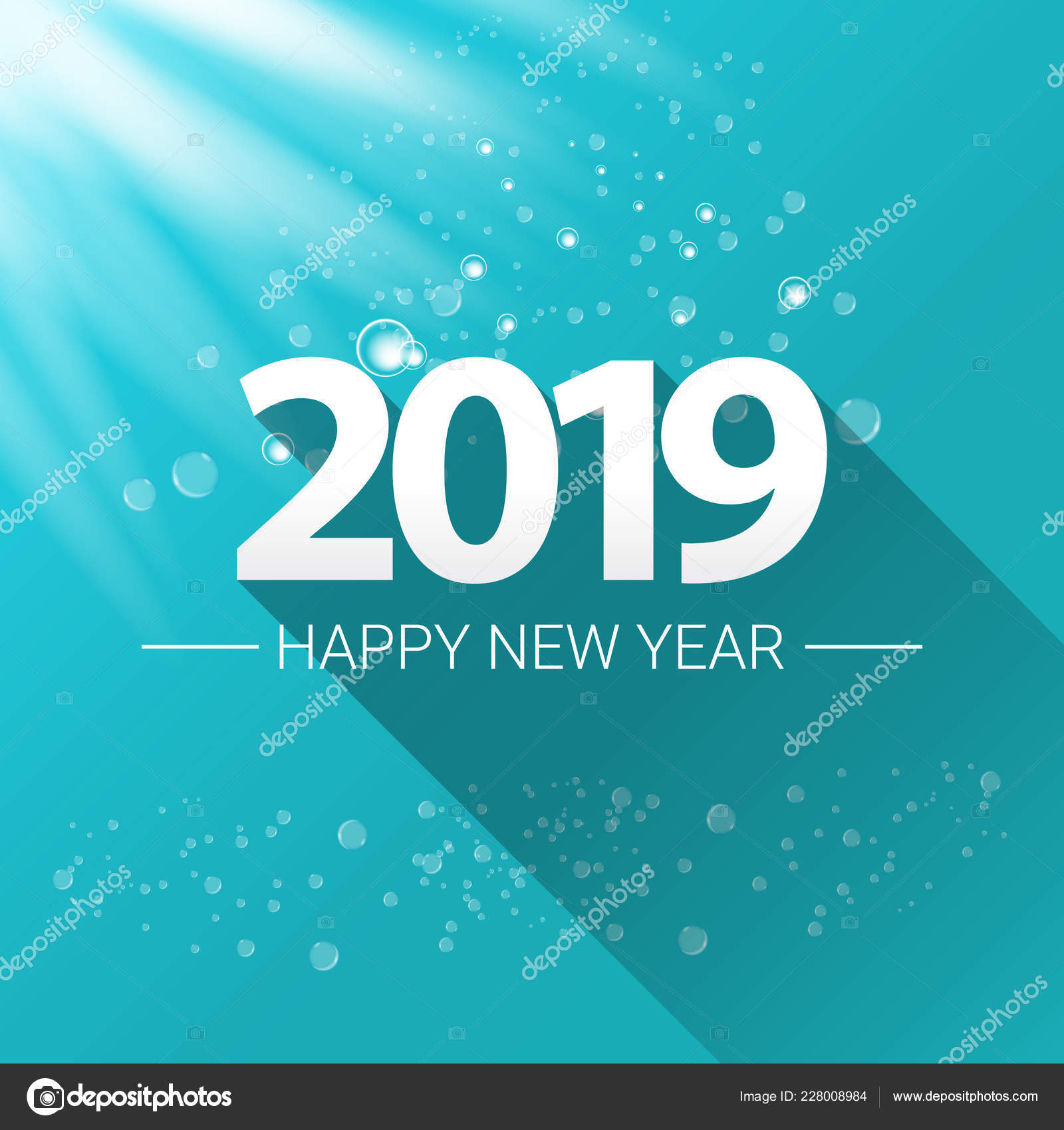 Bonne Annee 2019 Creatif Design Fond Ou Carte De Voeux Numeros De