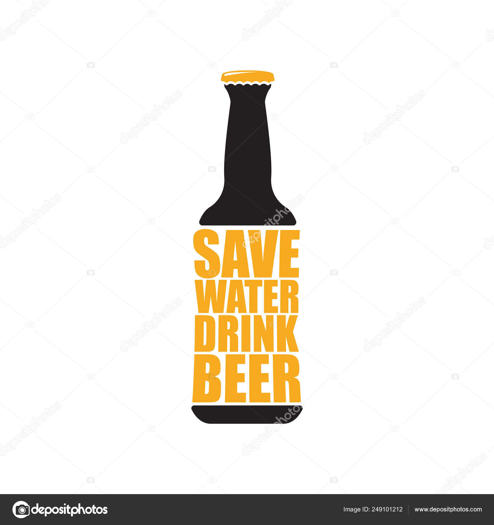 save water drink beer