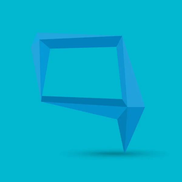 Banner geométrico poligonal azul. Vetor abstrato Ilustração, estilo poli baixo. Elemento de design estilizado para logotipo, banner, cartaz, folheto, capa, brochura e fundos da web — Vetor de Stock