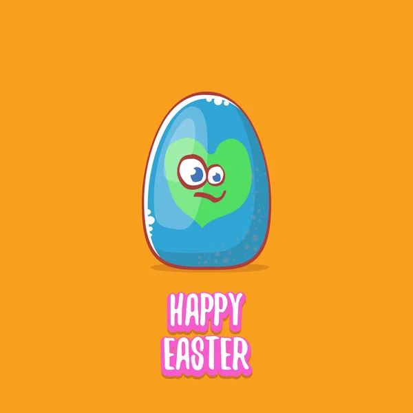 Maailman muna päivä onnittelukortti vektori hauska sarjakuva söpö hymyilevä  pieni muna merkki eristetty sinisellä pohjalla. Munapäivän juliste tai  banneri — vektorikuva © zm1ter #307941344