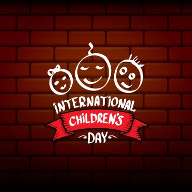 1 Haziran uluslararası çocuk günü arka plan. Çocuk günü etiketi veya tebrik kartı. çocuk günü afişi