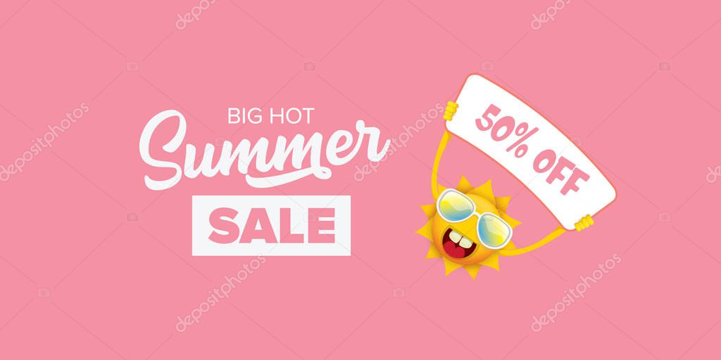 Summer sale horizontal web banner