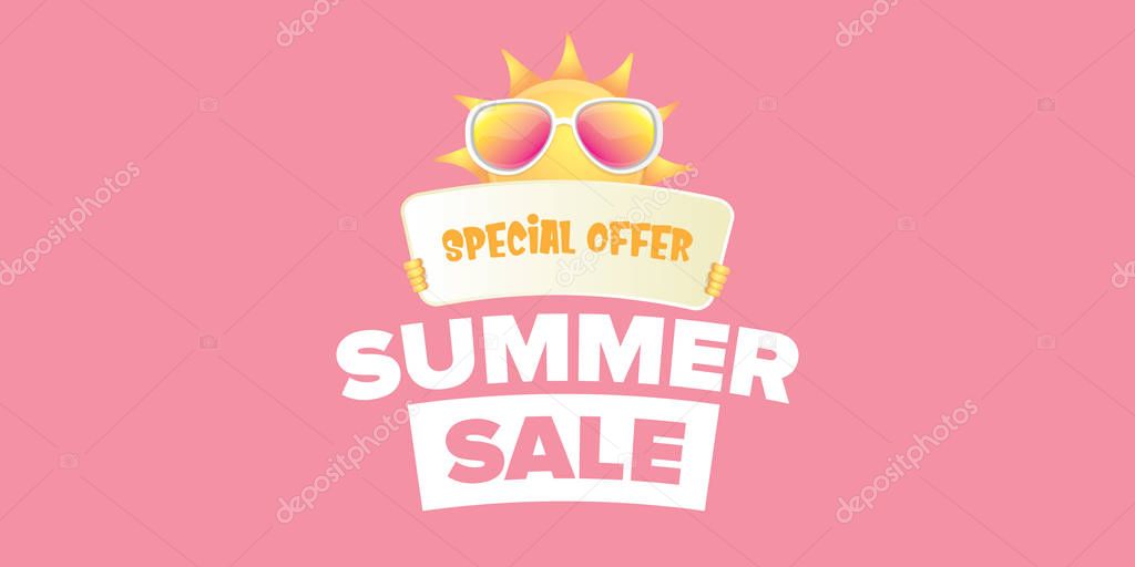 Summer sale horizontal web banner