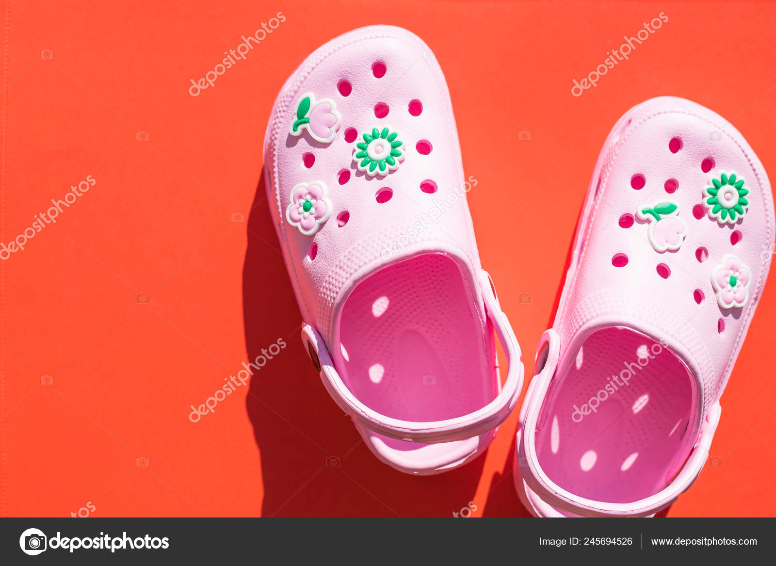 pink rubber shoes
