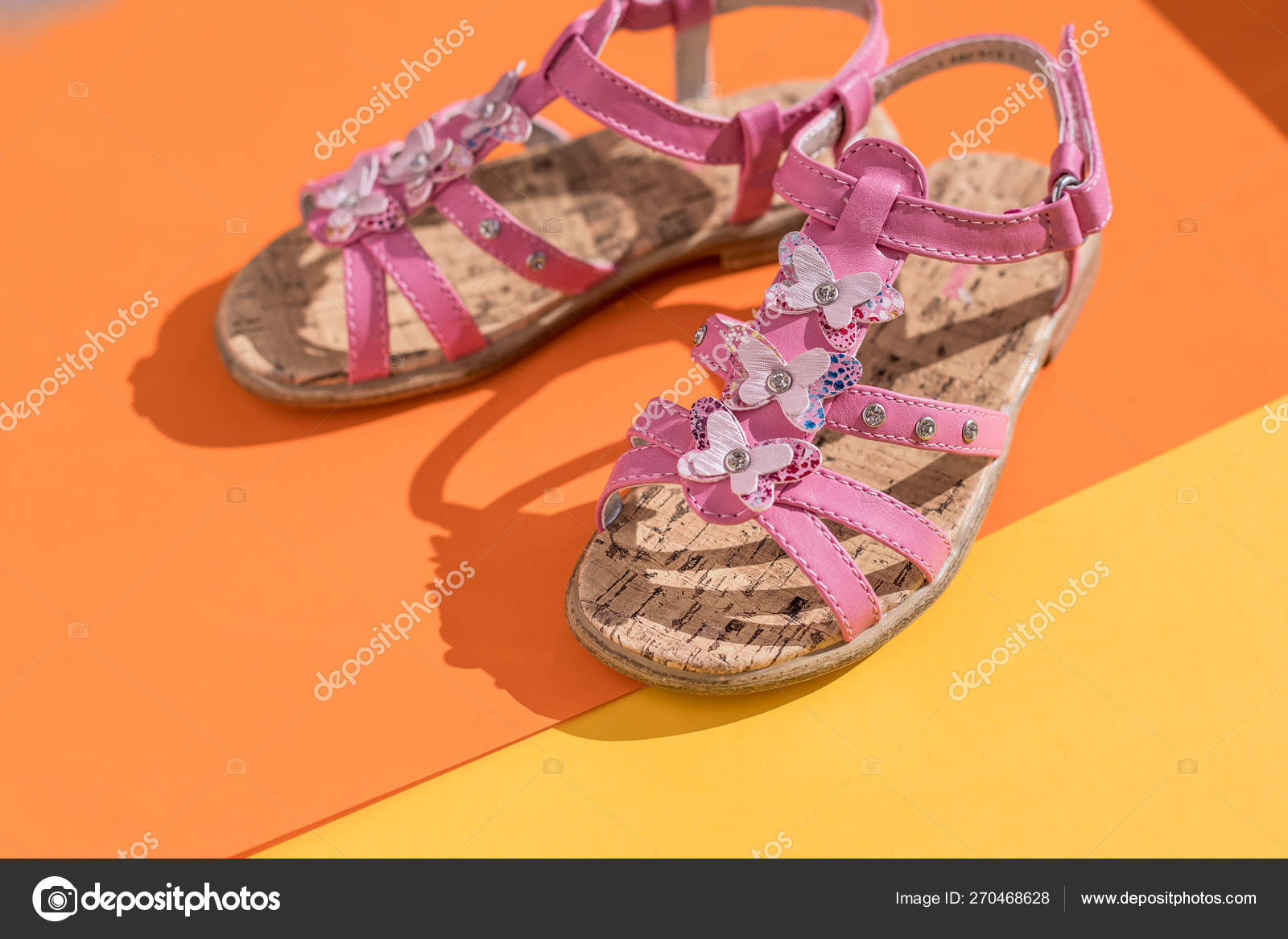 pink sandals for baby girl