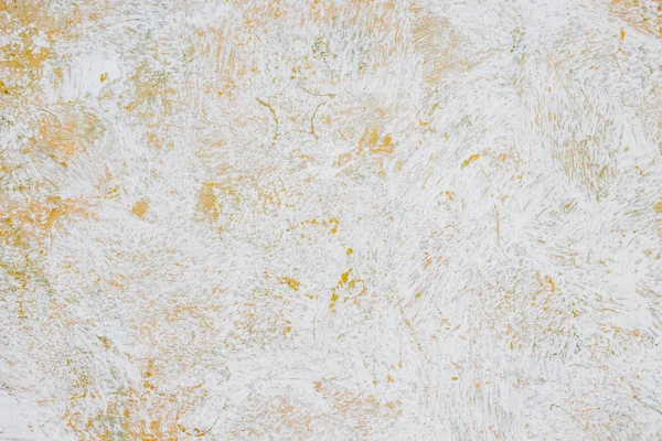 Artwork. Close up of Abstract white watercolor painting art on orange and yellow background, Brushstrokes of paint in hot toned. Color splashing in paper, Hand drawn, Texture for banner design — Stock Photo, Image